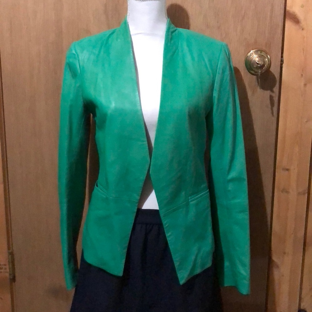 Green Leather blazer/Jacket from Walter Baker